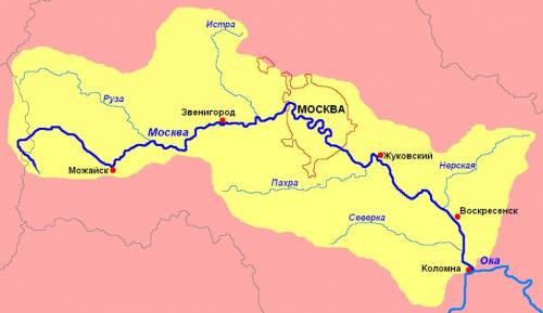 Если сейчас река москва? если есть то где она на карте россии?