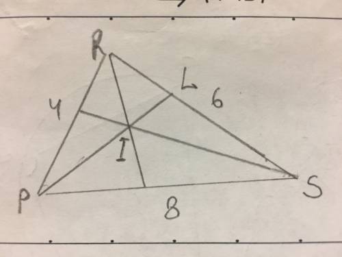 разобраться с ! буду за бистрий ответ и рисунок! 50 ! дан треугольник prs, в котором pr = 4, ps = 6,