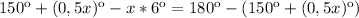 150к+ (0,5x)к-x*6к =180к-(150к+(0,5x)к)