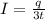 I= \frac{q}{3t}