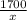 \frac{1700}{x}