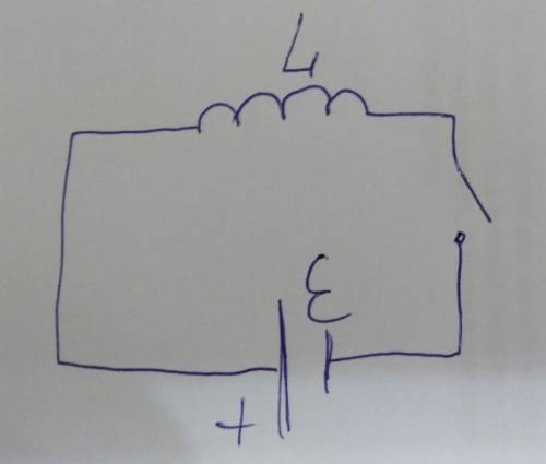 По начертить электрическую цепь состоящих из батарейки, катушки, ключа. 8 класс