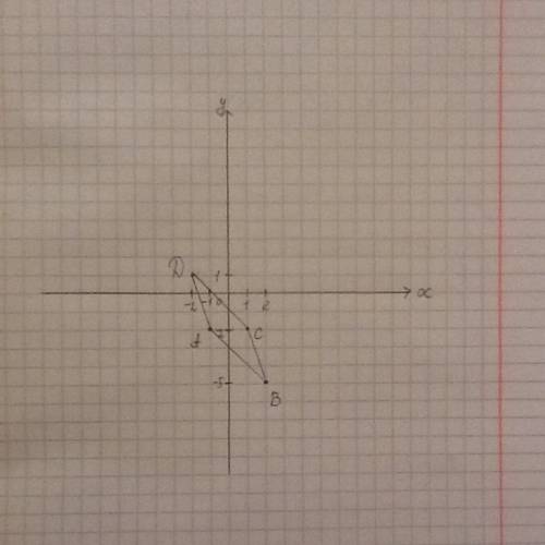 Дан четырехугольник абцд.его вершины: a(-1; -2) b(2: -5),c(1; -2) d(-2; 1).является ли этот четыреху