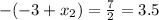 -(-3+x_2)=\frac{7}{2}=3.5