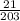 \frac{21}{203}