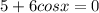 5+6cos x=0