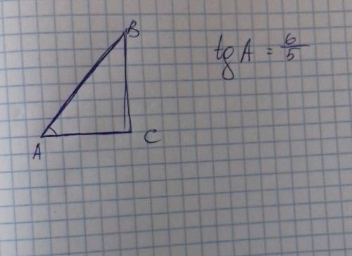 Постройте угол тангенс который равен 6/5