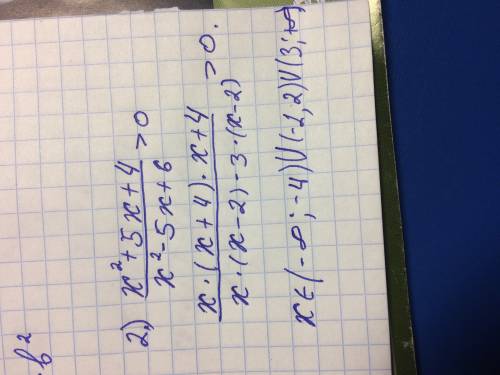 1)x-1/x+3≥2 2)x^2+5x+4/x^2-5x+6> 0