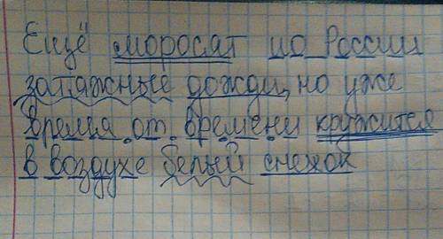 Еще моросят по россии затяжные дожди, но уже время от времени кружится в воздухе белый снежок. синта