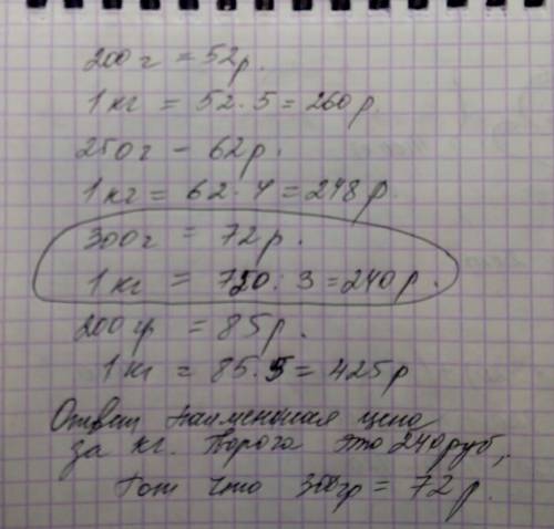 Вмагазине продается несколько видов товаров в различных упаковкайх и по различной цене. какова наиме