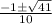 \frac{-1б \sqrt{41} }{10}