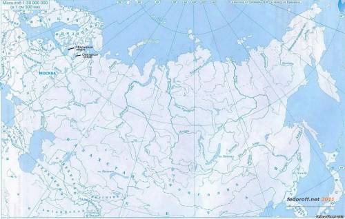 Назовите на карте крупные реки и озера евразии