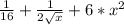 \frac{1}{16} + \frac{1}{2 \sqrt{x} }+ 6* x^{2}