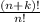 \frac{(n+k)!}{n!}