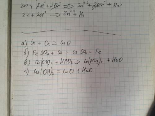 Записать уравнения реакций в соответствии со схемой а)медь+кислород=оксид меди 2 б)сульфат железа 2