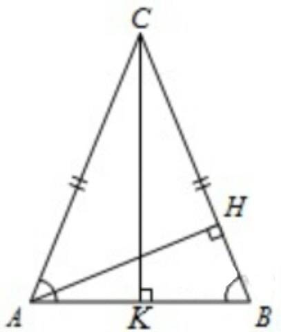 Втреугольнике abc ac=bc=27, ah-высота, cosbac=2/3. найдите bh.