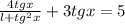 \frac{4tgx}{l+tg^2x} +3tgx=5