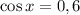 \cos x =0,6