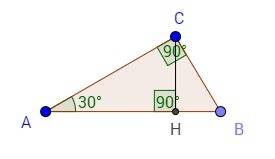 Решить по , нужно, я буду вам ! дано: треугольник abc угол c=90 градусов ab=22 угол a=30 градусов ch