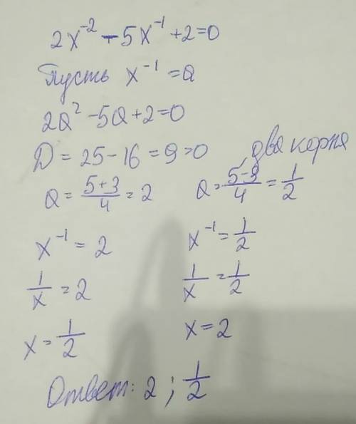 Решите хотя бы один ! a) f(x)=x^4+x^2-2 . б) f(x)=2x^-2-5x^-1+2 заранее !