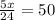 \frac{5x}{24} = 50&#10;