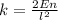 k= \frac{2En}{l^{2} }