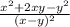 \frac{x^2+2xy-y^2}{(x-y)^2}