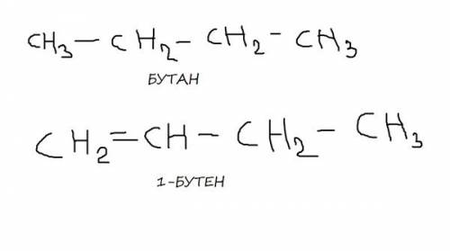 Нужно! 1. напишите молекулярную ,структурную и электронную формулы бутана, бутена, бутадиена. 2. пок
