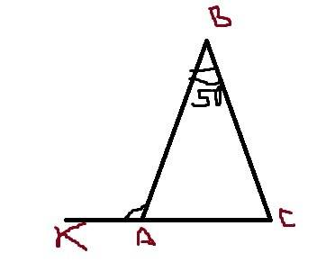 Угол, противолежащий основанию равнобедренного треугольника, равен 50°. найдите величину внешнего уг