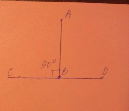 Начертите прямую ав и начерти прямую cd перпендикулярно ab