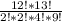 \frac{12!*13!}{2!*2!*4!*9!}