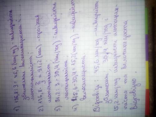 Здвох пунктів, відстань між якими 136,8 кп виїхали одночасно назустріч один одному велосипедист і мо