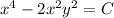 x^4-2x^2y^2=C