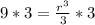 9*3= \frac{r^3}{3}*3