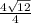 \frac{4 \sqrt{12} }{4}