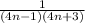 \frac{1}{(4n-1)(4n+3)}