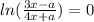 ln( \frac{3x-a}{4x+a} )=0