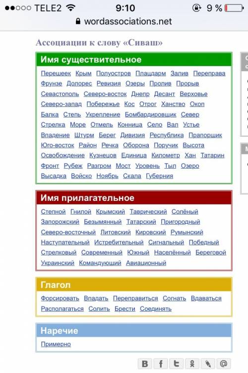 Нужно найти прилагательное от название сиваш(14 должно быть букв)зарание