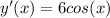 y'(x)=6cos(x)