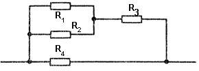 Нарисуйте схему соеденинения 4 по 10 ом каждый так, чтобы эквивалентное сопротивление составило бы 6