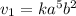 v_{1} = ka^{5}b^{2}