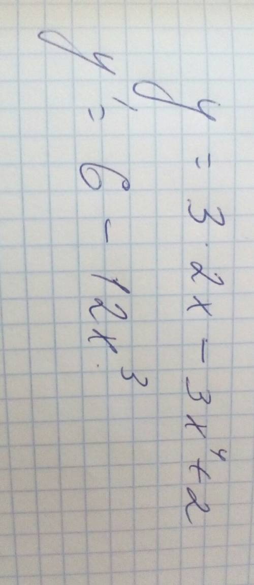 Найти производную функции y=3 * 2x - 3/x^4 + 2