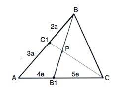 На сторонах ac и ab треугольника abc взяты точки b1 и c1, отрезки bb1 и cc1 пересекаются в точке p.