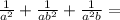 \frac{1}{a^{2}} + \frac{1}{ab^{2}} + \frac{1}{a^{2}b} =