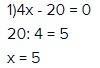 1)1/3 x=-5 2)4х+20=0 3)9+13х=35+25х 3)9+13х=35+25х4)4(х+3)=5(х-2) 5)-2(у-5)+3(х-4)=4х+1 6)3(х-5)-2(х