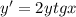 y'=2y tgx