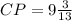 CP=9 \frac{3}{13}