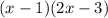 (x-1) (2x-3)