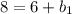 8 = 6+b_{1}