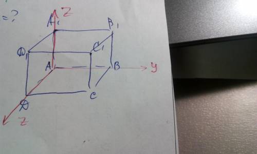 Дан прямоугольный параллелепипед со сторонами a 8 d 6 c 7 начало системы координат поместить в точку